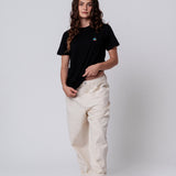 Pfirsich Eistee | Besticktes Bio Baumwoll Unisex T-Shirt