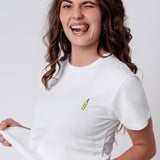 Pallini Limoncello | Besticktes Bio Baumwoll Frauen T-Shirt