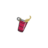 Beerpong Edge Hit | Geborduurde Biologische Katoenen Tas