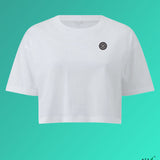 Fashion Drinks | Besticktes Bio Baumwoll Cropped T-Shirt