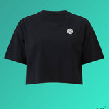 Fashion Drinks | Besticktes Bio Baumwoll Cropped T-Shirt