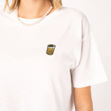 Whisky Sour | Besticktes Bio Baumwoll Cropped T-Shirt