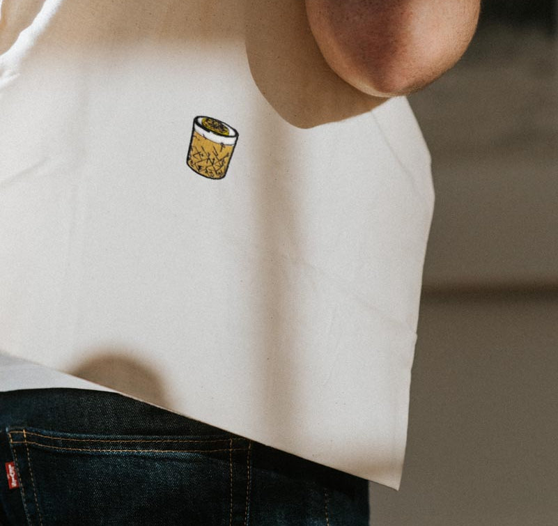 Whisky Sour | Geborduurde Biologische Katoenen Tas