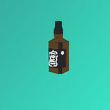 Whisky Geborduurde Biologische Katoenen Tas