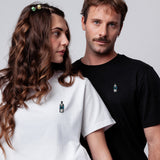 Luft | Besticktes Bio Baumwoll Unisex T-Shirt