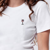 Wildberry Spritz | Besticktes Bio Baumwoll Cropped T-Shirt