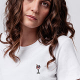 Wildberry Spritz | Besticktes Bio Baumwoll Cropped T-Shirt