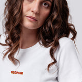 Negroni Signature | Besticktes Bio Baumwoll Cropped T-Shirt