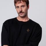 Coffee beans | Bestickter Bio-Baumwoll Unisex Pullover