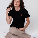 Astra | Besticktes Frauen Bio Baumwoll T-Shirt