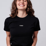 Fomo Geborduurd T-shirt van biologisch katoen voor dames