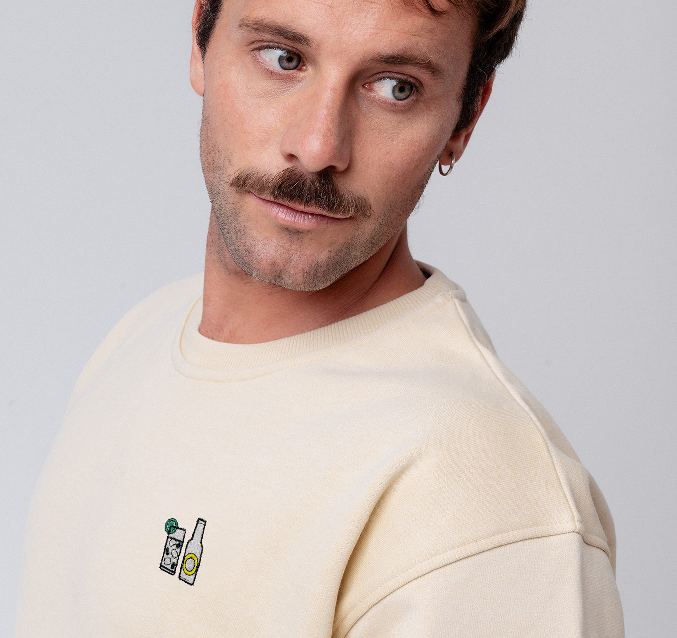 Gin Tonic | Bestickter Bio-Baumwoll Unisex Pullover