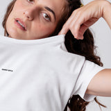 Skinny Bitch | Geborduurd T-shirt van biologisch katoen voor dames
