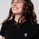 Geborduurd Mexicaans T-shirt van organisch katoen voor dames