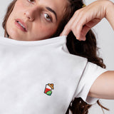 Geborduurd Mexicaans T-shirt van organisch katoen voor dames