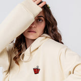 Beerpong | Geborduurd organisch katoen Vrouwen Hoodie