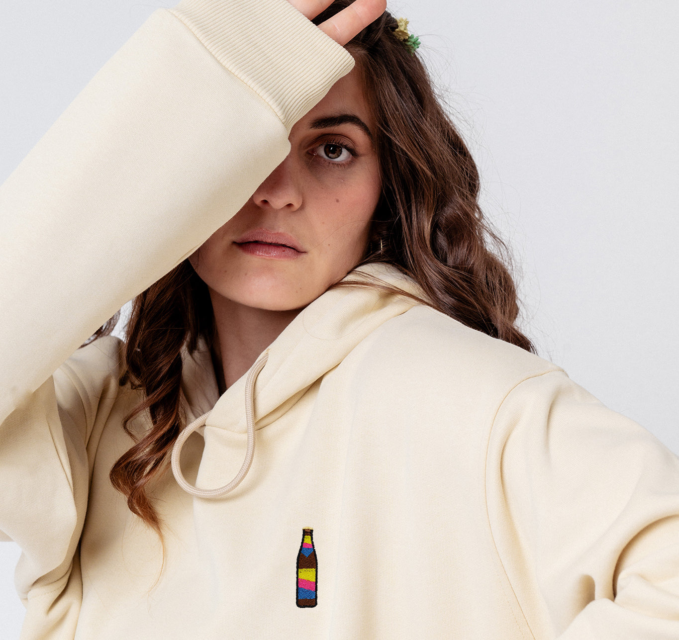Cola Mix | Geborduurd organisch katoen Vrouwen Hoodie