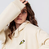 Tornado Geborduurde Biologische Katoenen Vrouwen Hoodie