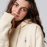 Ouzo | Geborduurde Organic Cotton Vrouwen Hoodie