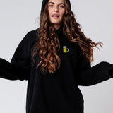 Maßkrug | Geborduurd organisch katoen Vrouwen Hoodie