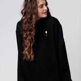 Witte wijn Geborduurde Biologische Katoenen Vrouwen Hoodie