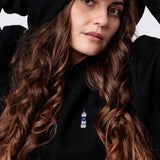 Gorbatsjov Geborduurde hoodie van biologisch katoen voor dames