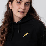 Tornado Geborduurde Biologische Katoenen Vrouwen Hoodie
