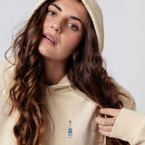 Ouzo | Geborduurde Organic Cotton Vrouwen Hoodie