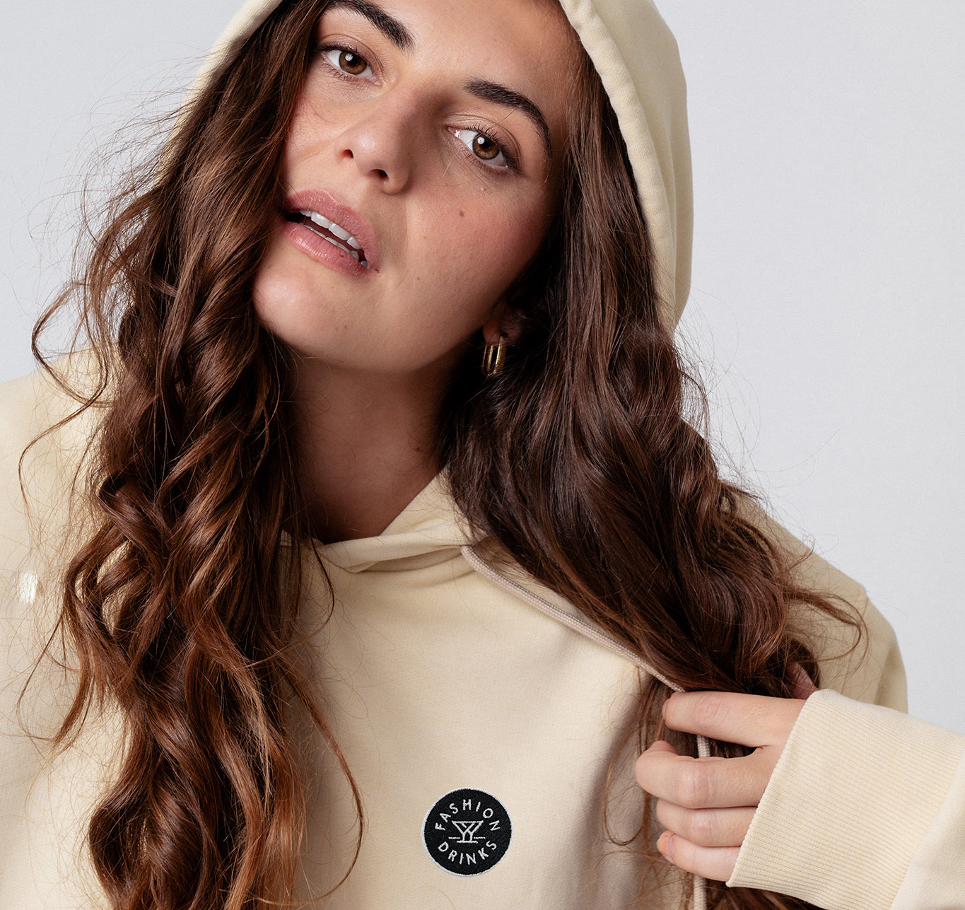 Fashion Drinks | Embroidered Organic Cotton Women's Hoodie
