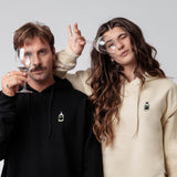 Little Coward | Geborduurde hoodie van biologisch katoen voor dames
