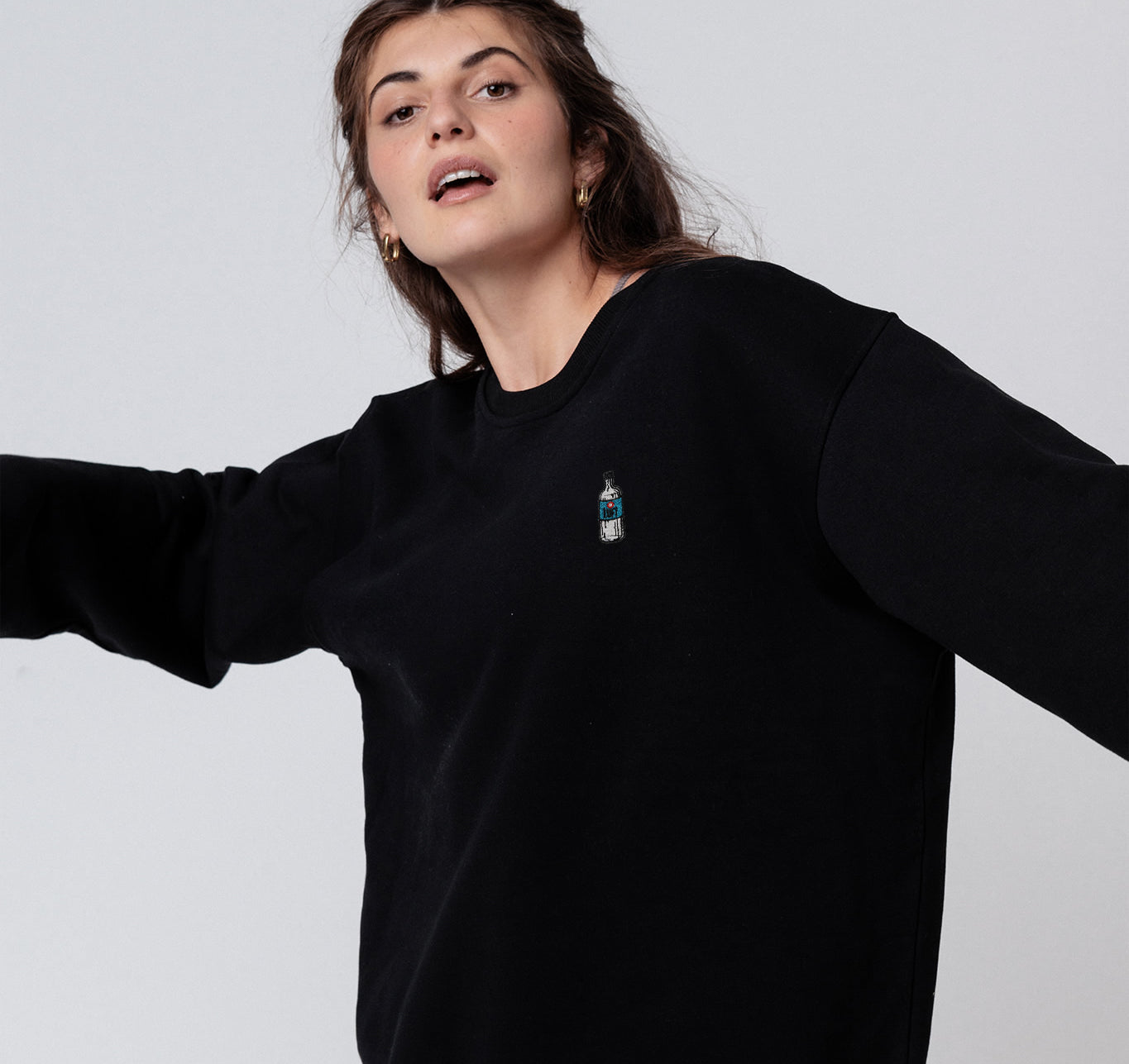 Luft | Besticker Bio Baumwoll Frauen Pullover