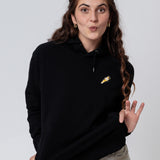 Tornado Geborduurde Biologische Katoenen Vrouwen Hoodie