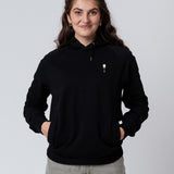 Witte wijn Geborduurde Biologische Katoenen Vrouwen Hoodie