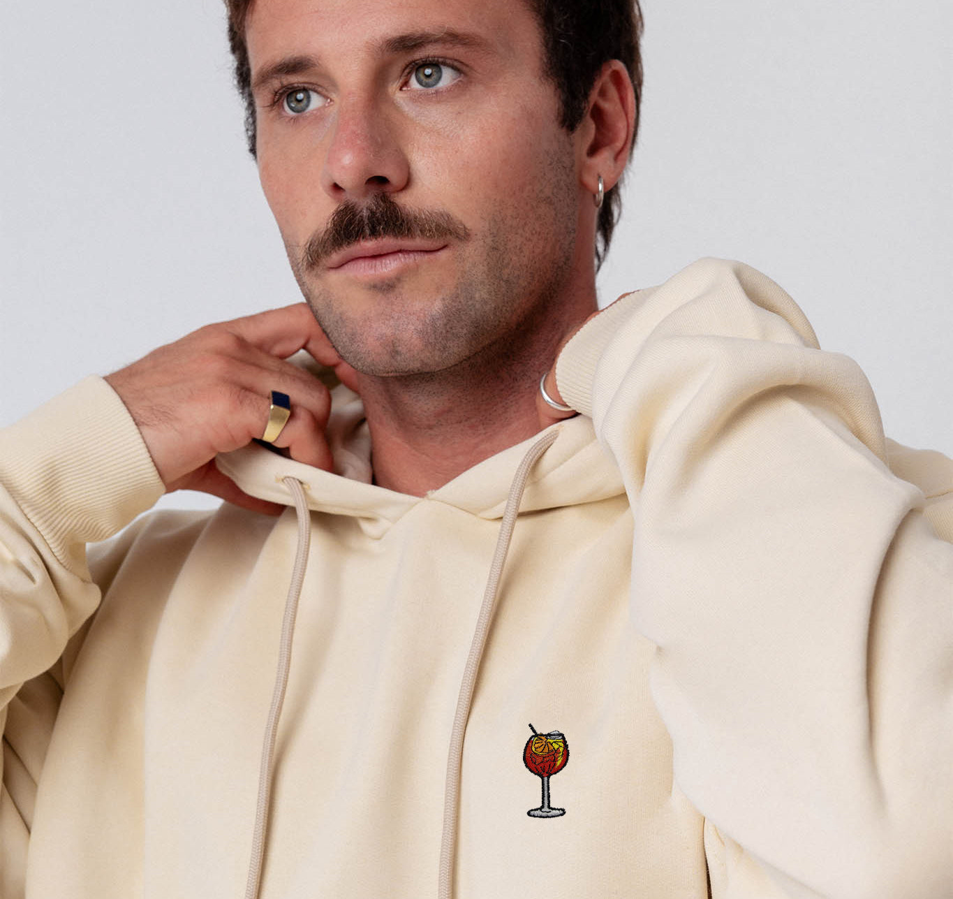 Spritz | Geborduurde Organic Cotton Heren Hoodie