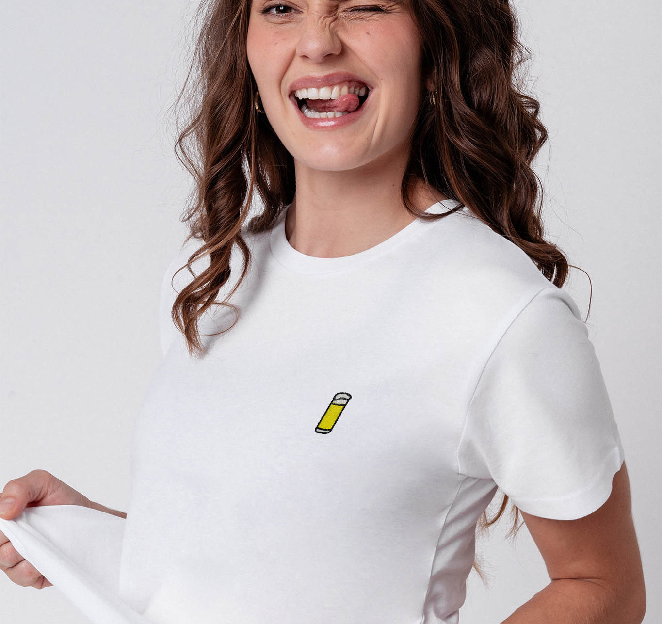 Kölsch geborduurd biologisch katoenen dames-T-shirt