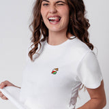 Geborduurd Mexicaans T-shirt van organisch katoen voor dames