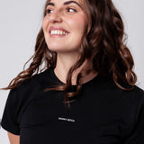Skinny Bitch | Geborduurd T-shirt van biologisch katoen voor dames