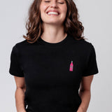 dos mas| Besticktes Bio Baumwoll Frauen T-Shirt