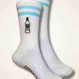 Mangaroca Batida de Côco | Geborduurde sokken van biologisch katoen