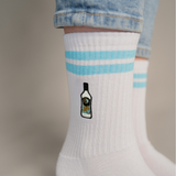 Mangaroca Batida de Côco | Geborduurde sokken van biologisch katoen