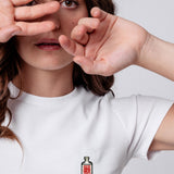 Siegfried Gin | Besticktes Bio Baumwoll Cropped T-Shirt