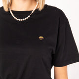 Leberkassemmel | Besticktes Bio Baumwoll Frauen T-Shirt