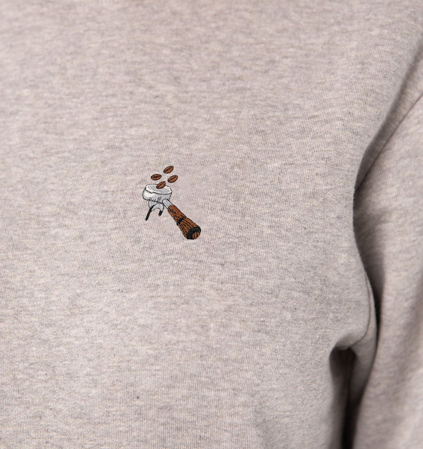 Siebträger Beans | Bestickter Bio-Baumwoll Frauen Pullover