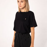 Eis  | Besticktes Bio Baumwoll Unisex T-Shirt