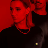 Burger | Besticktes Bio Baumwoll Frauen T-Shirt