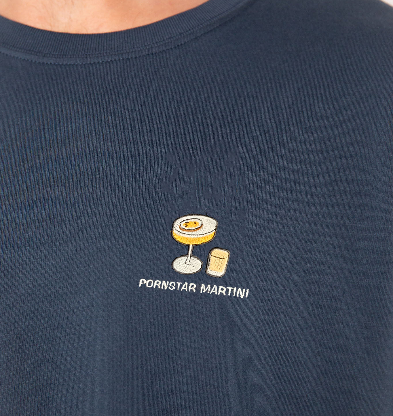 TAILORED TASTES Pornstar Martini | Besticktes Männer Bio Baumwoll T-Shirt