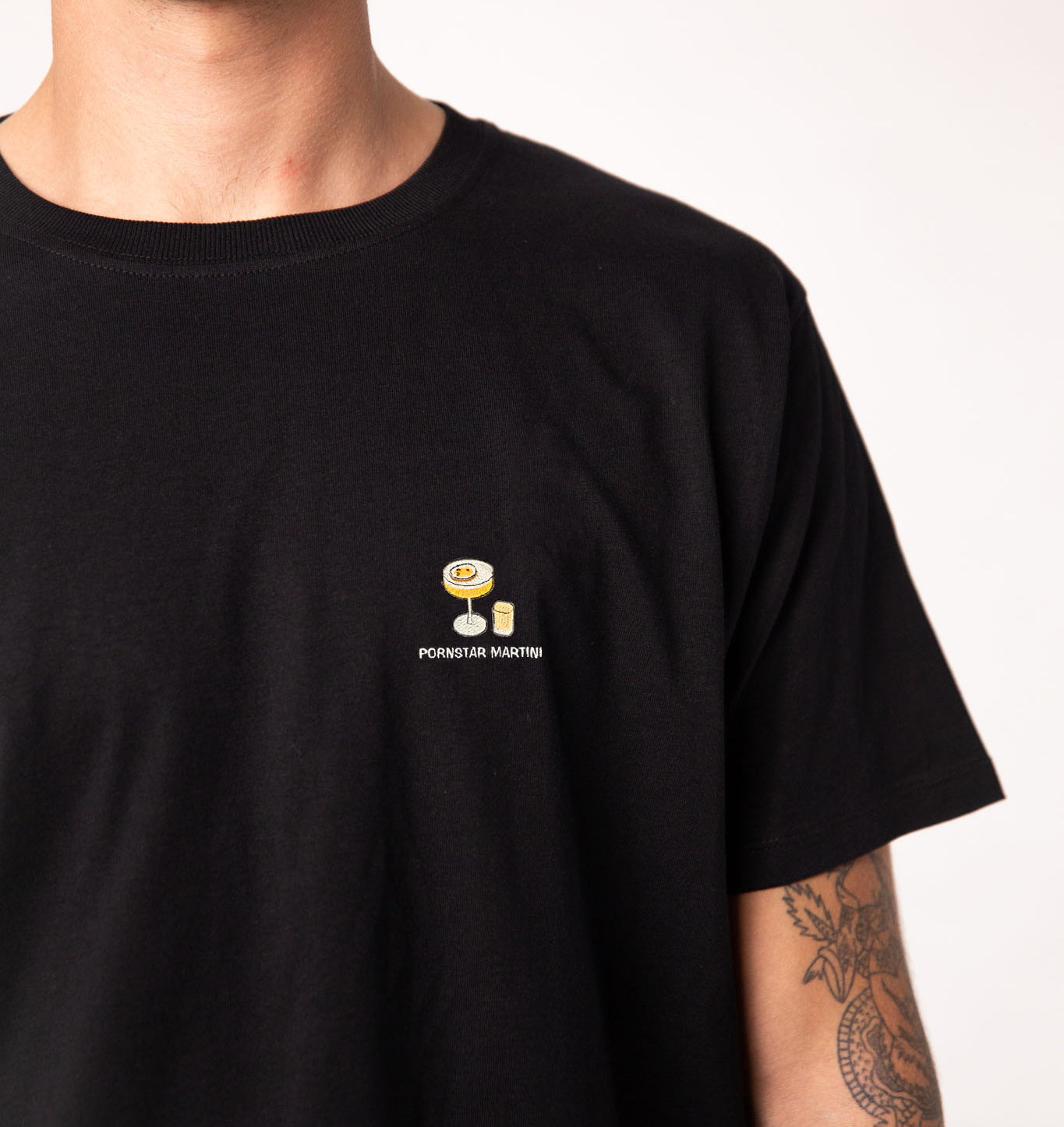 TAILORED TASTES Pornstar Martini | Besticktes Männer Bio Baumwoll T-Shirt