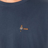 Geborduurd biologisch katoenen T-shirt
