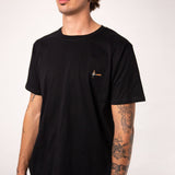 Geborduurd biologisch katoenen T-shirt