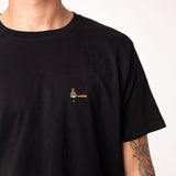 Geborduurd biologisch katoenen T-shirt